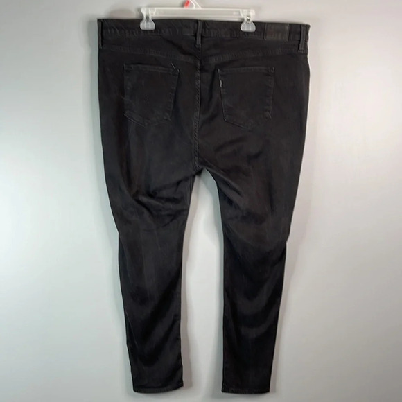 LEVIS Premium 720 Super Skinny Jeans Black Stretch Denim Plus Size 24W - Picture 6 of 12